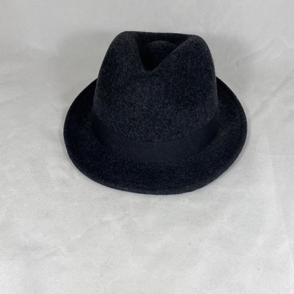 John Callanan Diamond Crown Fedora Hat Charcoal LV250 NWOT - Picture 1 of 10